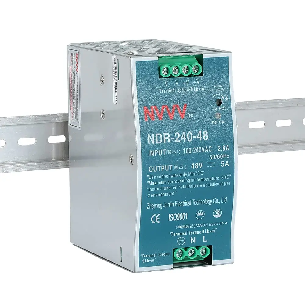 Industrial DIN Rail Power Supply for Automation in Saudi Arabia.