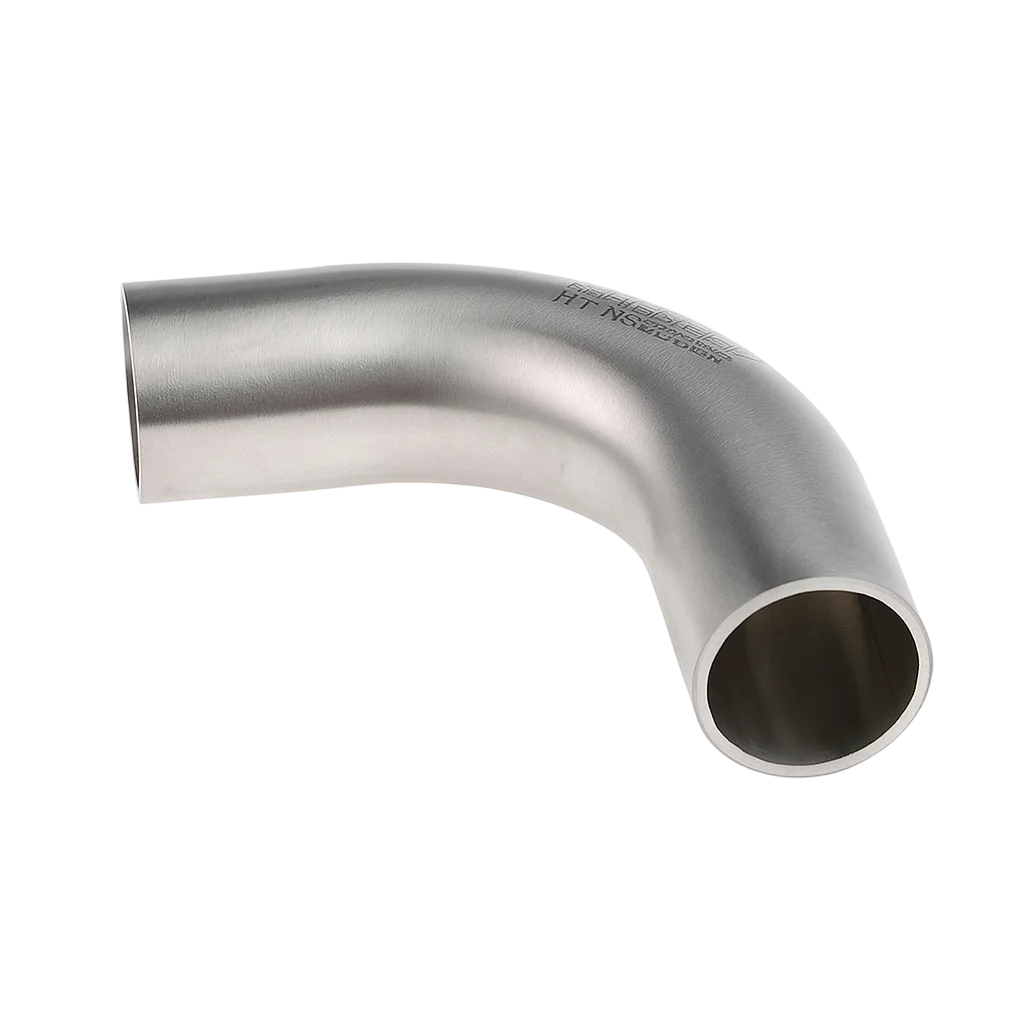 High-quality stainless steel 90-degree elbow pipe fitting for AISI standard pipes. Ideal for industrial, plumbing, and HVAC applications with corrosion-resistant finish.