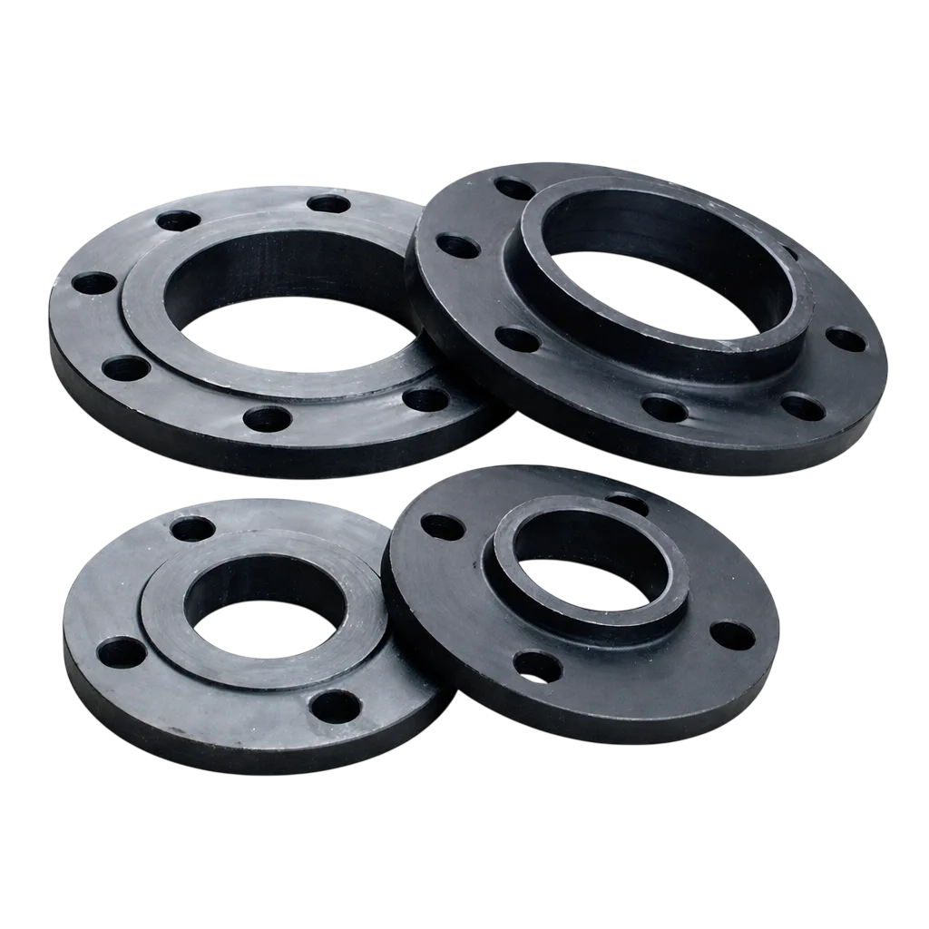 Industrial pipe flanges used with valves supplied by valve manufacturers in Saudi Arabia.