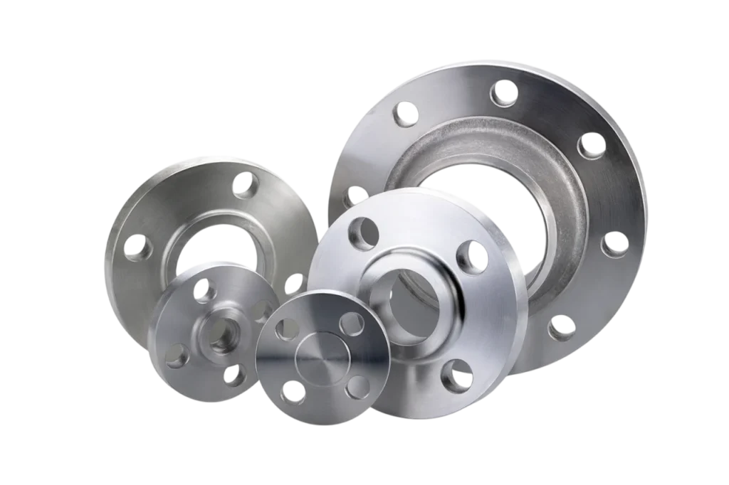 Stainless steel flanges supplied by an instrumentation supplier saudi arabia with ARAMCO approved material standards.