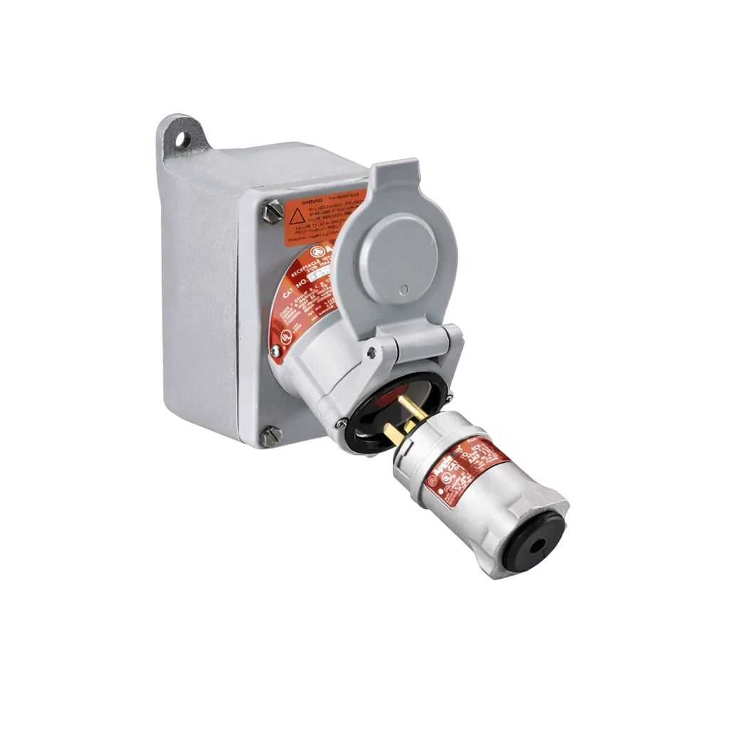 Appleton Supplier in Saudia providing explosion proof industrial plug and receptacle for hazardous locations.