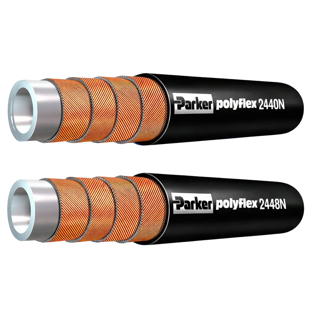 Parker store Jeddah supplying reinforced high pressure hydraulic hose for industrial and oil gas applications.