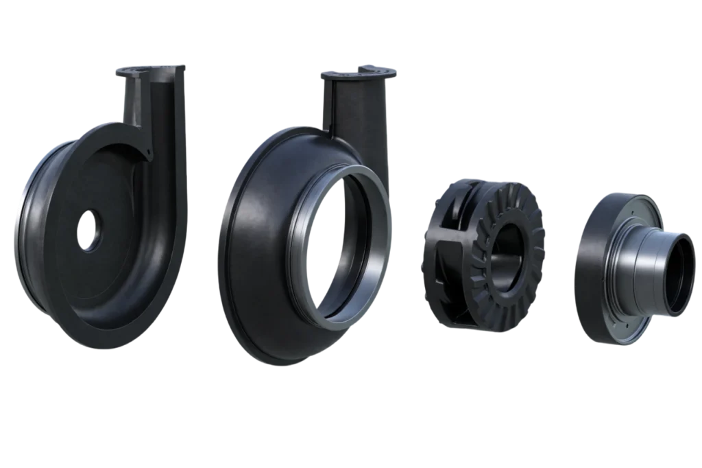 Industrial pump housing and internal components supplied by a trusted Circor pump spare parts dealer in KSA.