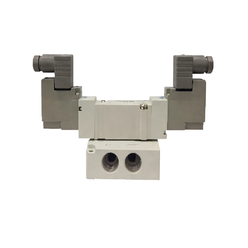 SMC pneumatic solenoid valve used in industrial automation systems supplied by an SMC Supplier in Saudi Arabia.