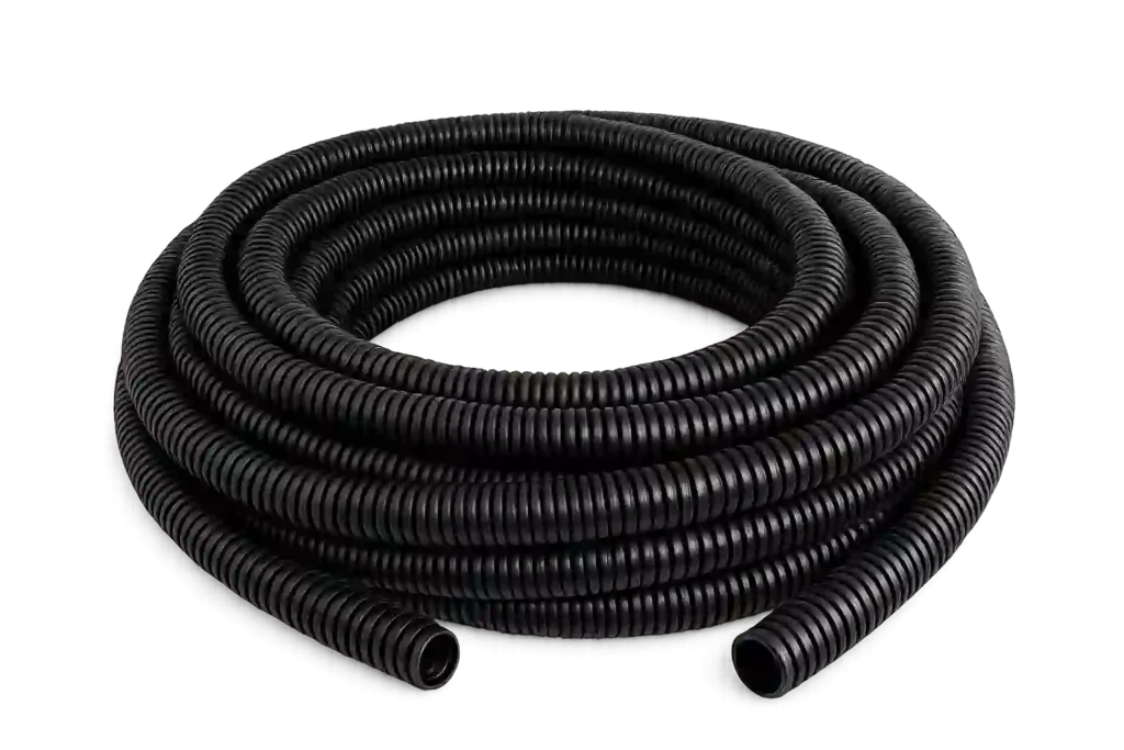 Flexible conduit system used with PVC coated RGS conduit in Saudi Arabia.