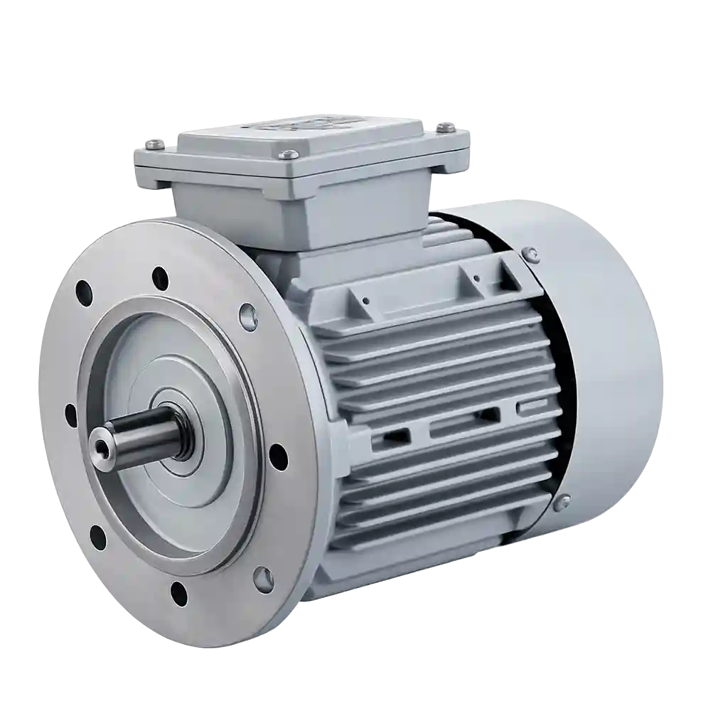 Industrial electric motor for hydraulic and automation systems.