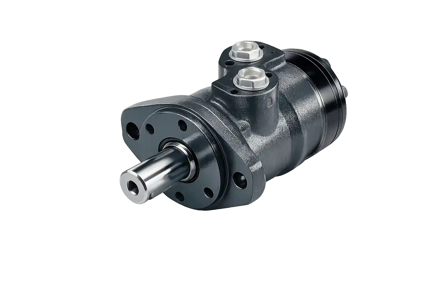 Industrial hydraulic motor used in heavy-duty systems.