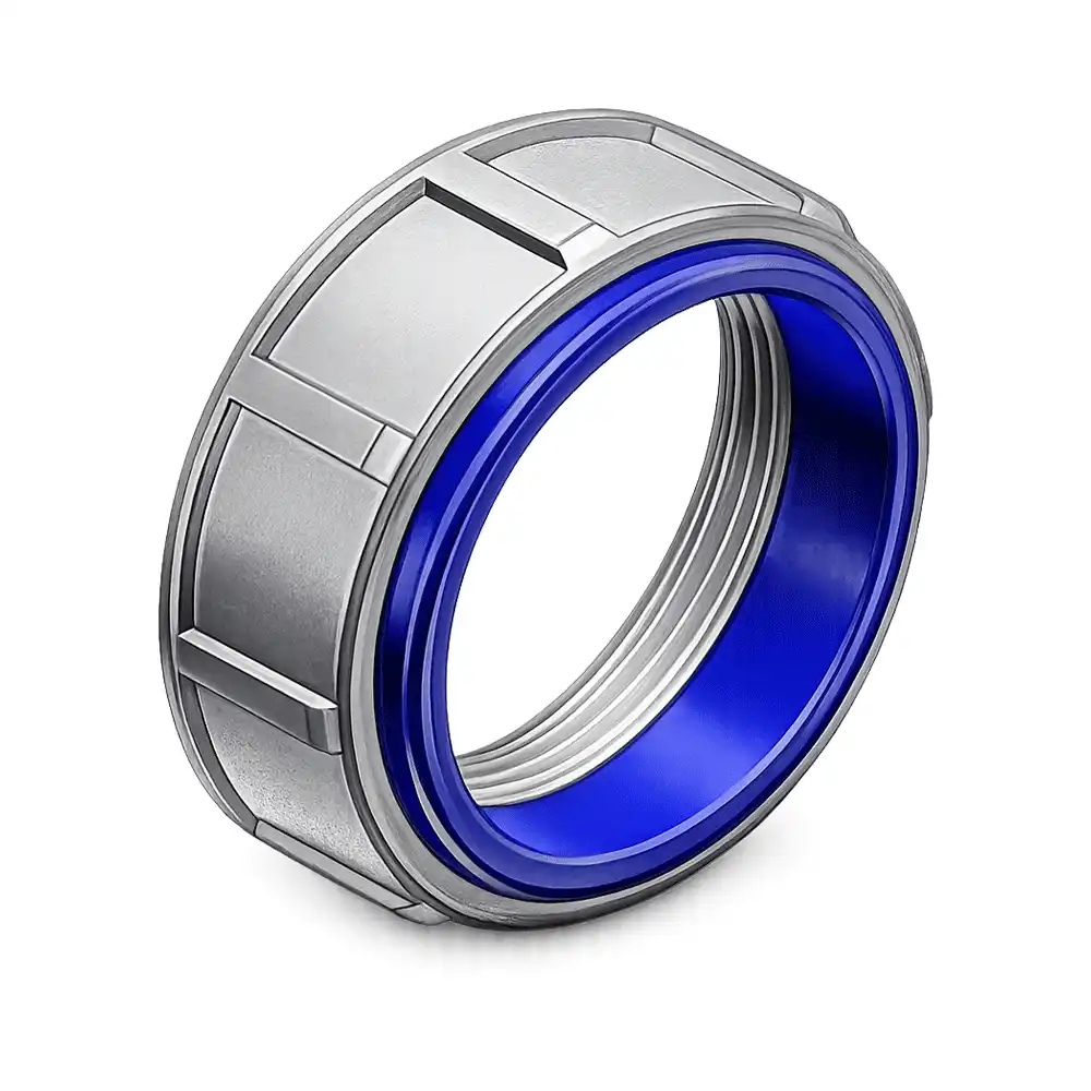 Insulated conduit locknut for rigid conduit installations.