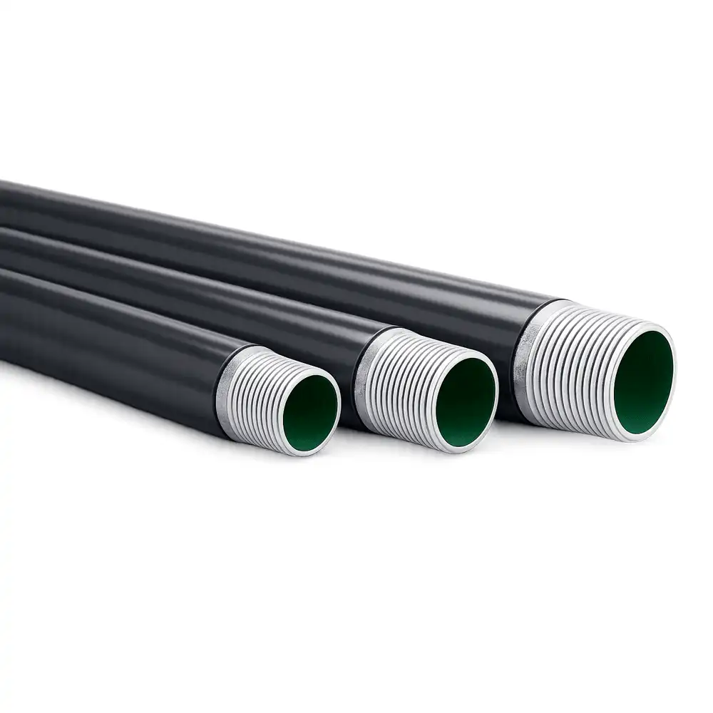 PVC coated RGS conduit in Saudi Arabia for industrial electrical protection.
