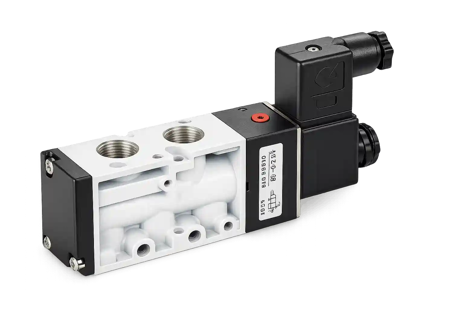 Camozzi pneumatic solenoid valve for industrial air control systems.
